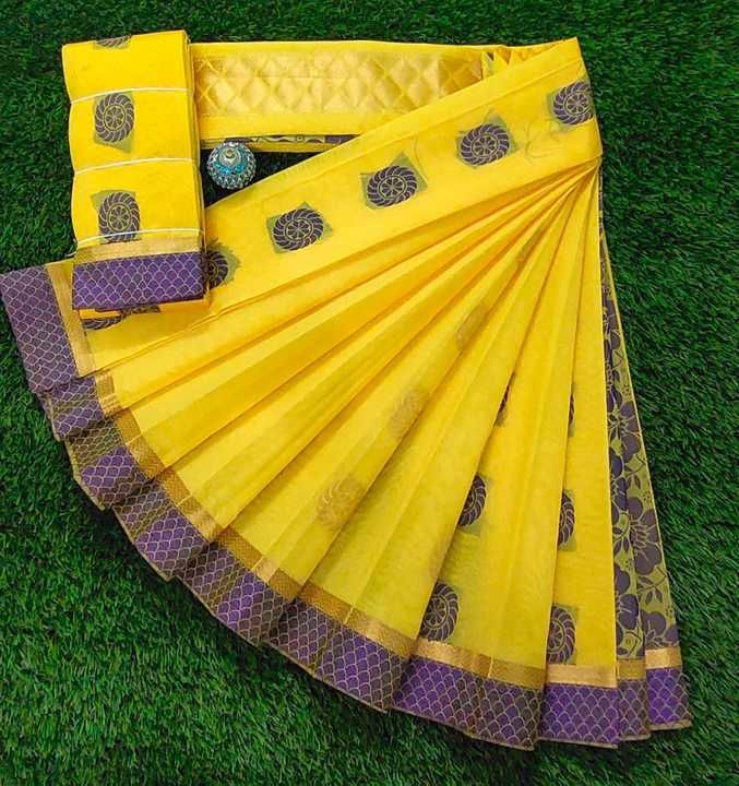 Post image 💞 *Fancy Monica Silk Cotton Sarees*

💞  *Running Blouse*

💞 *Attractive thread  pallu with fancy colourful collection*

💞 *Attractive Jodipuri  work  Border*

💞  *Direct Manufacturing price:*Rs.710+$ singles.*

🏵🏵  *Regular Sarees...multiples available* 🏵🏵🏵