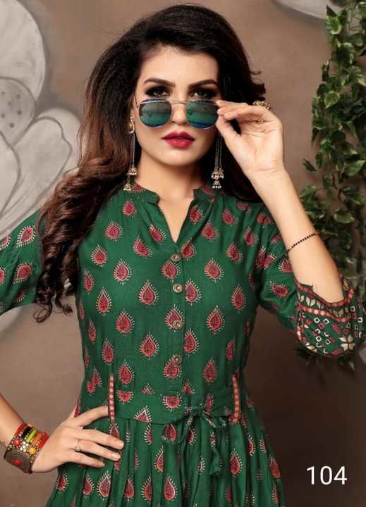 Heavy Rayon plain and Print kurti uploaded by SPOKO Collection on 6/5/2021