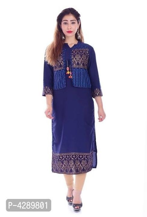 Hot Selling Rayon Designer Women's Kurtas  Fabric uploaded by business on 6/5/2021