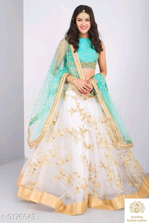 Hot and latest beautiful lehenga for womens and girls uploaded by business on 6/5/2021