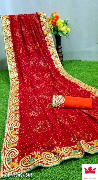Georgette Saree  uploaded by business on 6/5/2021