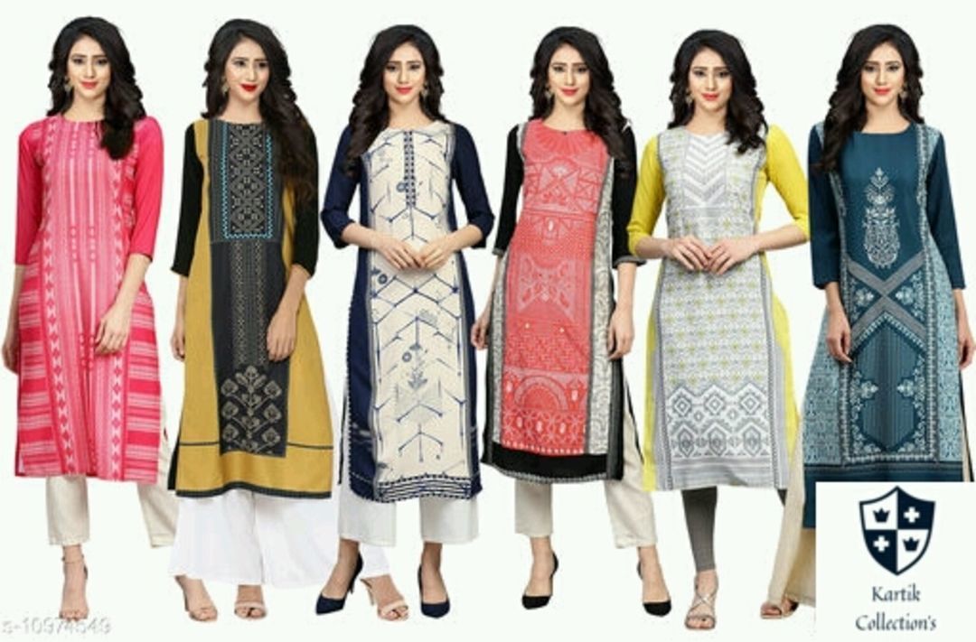 Women kurtis (pack of 6) uploaded by business on 6/5/2021