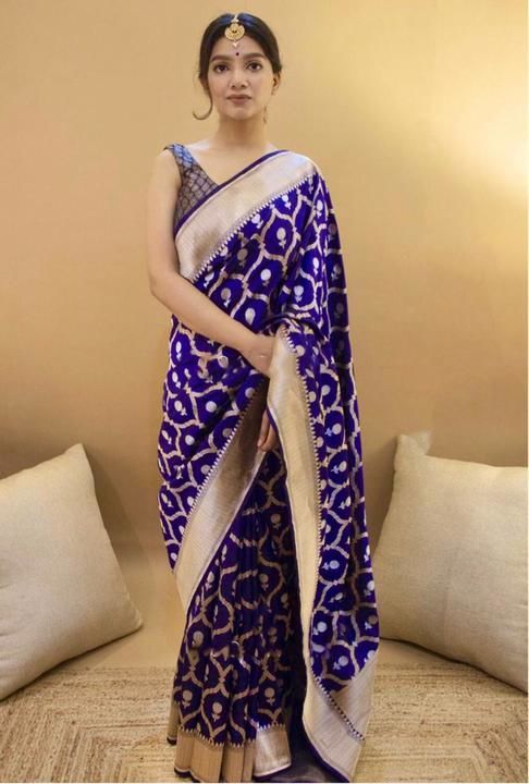 STYLE BEST ROYAL BLUE SAREE WITH BEST uploaded by business on 6/5/2021