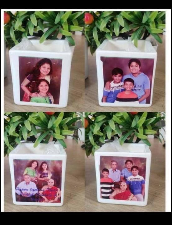 Customized planter with your pic  uploaded by Maruti mens wear on 6/5/2021