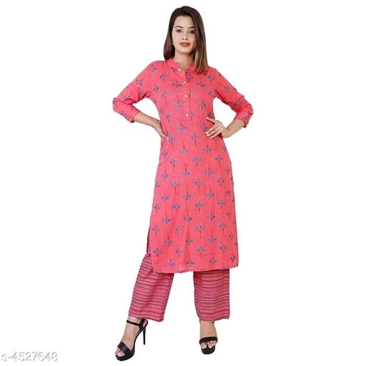 Post image Hey! Checkout my updated collection Cotton kurta set with plazzo.