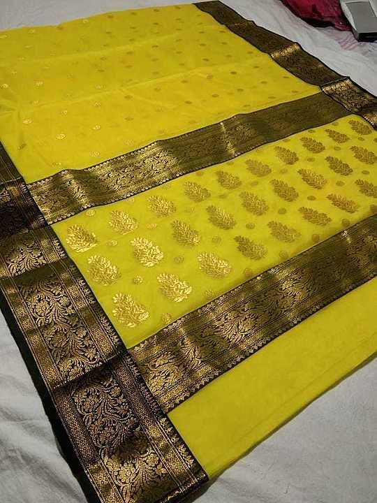Chanderi pure silk saree uploaded by business on 8/10/2020