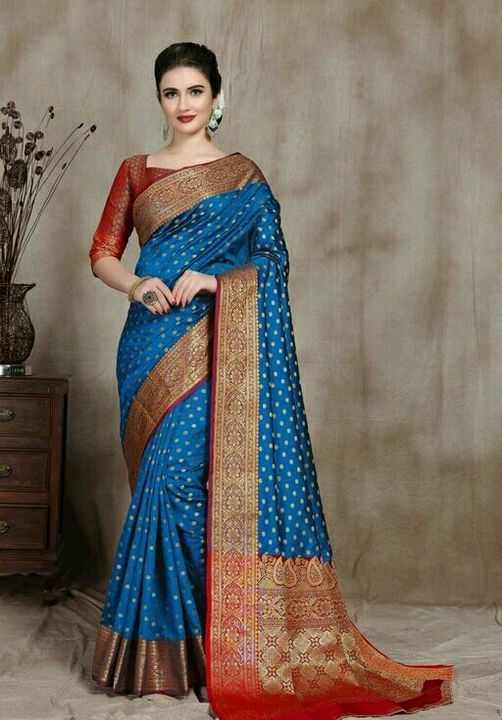 Post image Lichi silk saree with Brocade Blouse piece
Rs.950,Free shipping