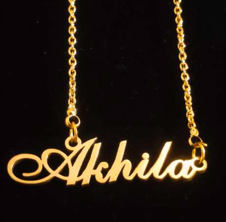 Post image I want 1 Pieces of Need Customised Name Necklace .
Chat with me only if you offer COD.
Below is the sample image of what I want.