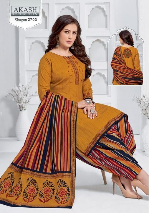 Cotton Dress material  uploaded by Jay Bajrang print  on 6/5/2021