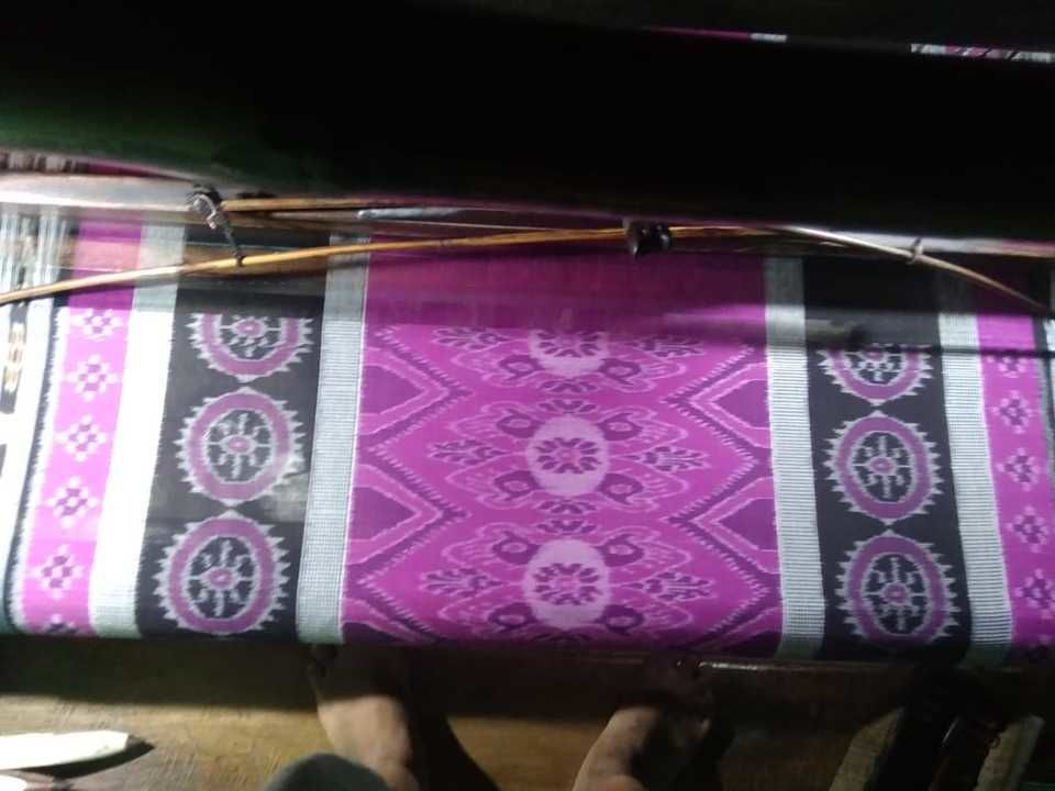 Pink with black colour uploaded by Bunakar saree & dress collection on 6/5/2021