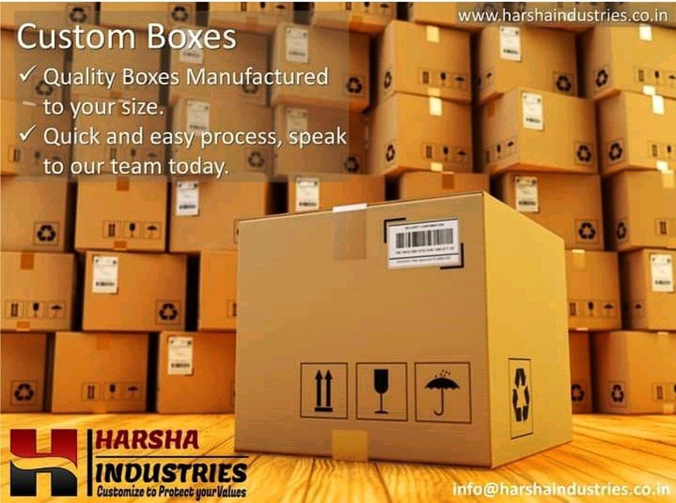 Corrugated boxes uploaded by HARSHA INDUSTRIES on 6/6/2021