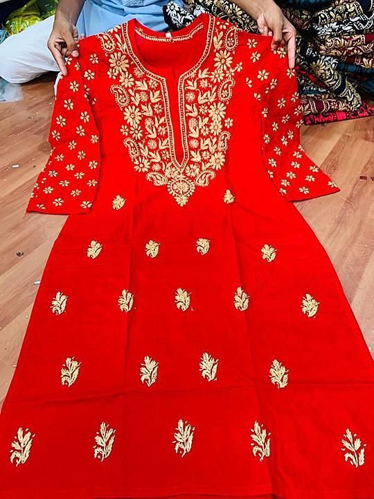 Post image S&amp;Z ❤❤😍😍


SUMMER SPECIAL
SLEVES PINTEX WORK 
COTTON REGULAR WEAR KURTIES 
CHIKANKARI WORK
LENGTH 46
SIZE 38 -44 
GHAAS PATTI WORK
MORE BEAUTIFUL THAN PICS 
SUPER POCKET FRIENDLY WITH BEST QUALITY