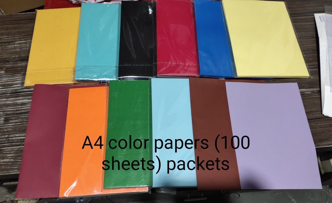 A4 color papers (100 sheets)  uploaded by R.G. Paper Products  on 6/6/2021