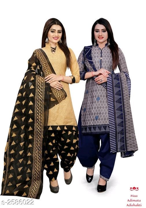 Cotton women's salwar suits material uploaded by Maa Adimata Adishakti on 6/6/2021