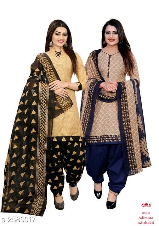 Cotton women's salwar suits material uploaded by Maa Adimata Adishakti on 6/6/2021