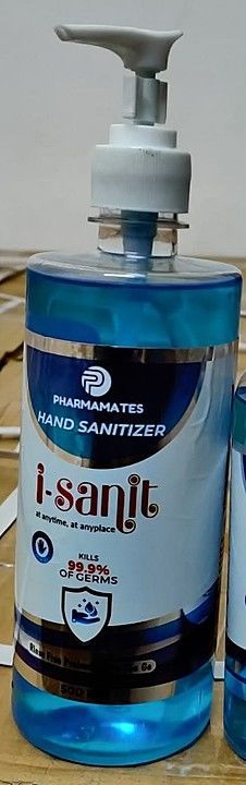 i-Sanit liquid hand sanitizer 500ml gel bottle uploaded by Pharmamates Solutions LLP on 8/10/2020