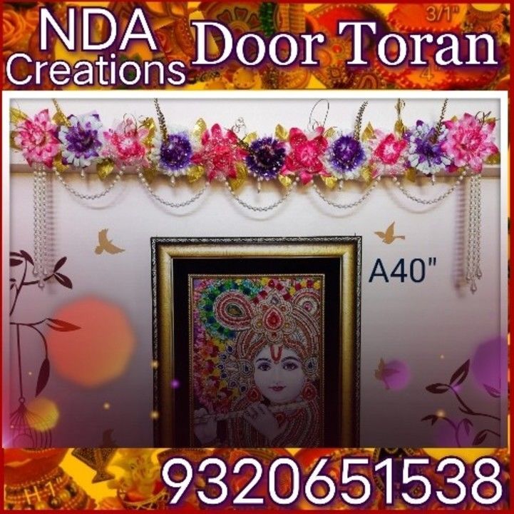 Artificial flower Toran uploaded by business on 6/6/2021
