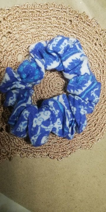 Blue scrunchie  uploaded by business on 6/6/2021