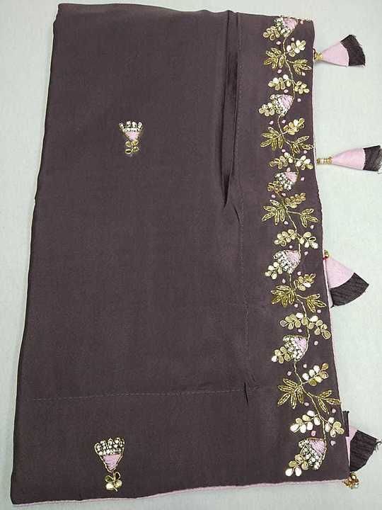 🙏 *JAI JINENDRA* 🙏


*FABRIC - Crape Fabric*     

*Hand Work*                  

*PRICE- 2150+$*
 uploaded by Ritika fashion hub on 8/10/2020