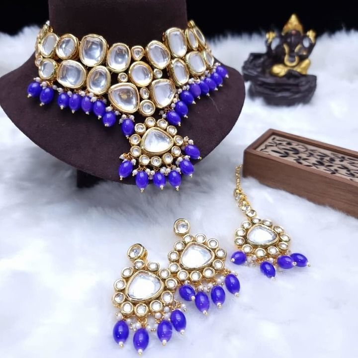 Kundan Choker Set uploaded by Nagar art jewelry  on 6/6/2021