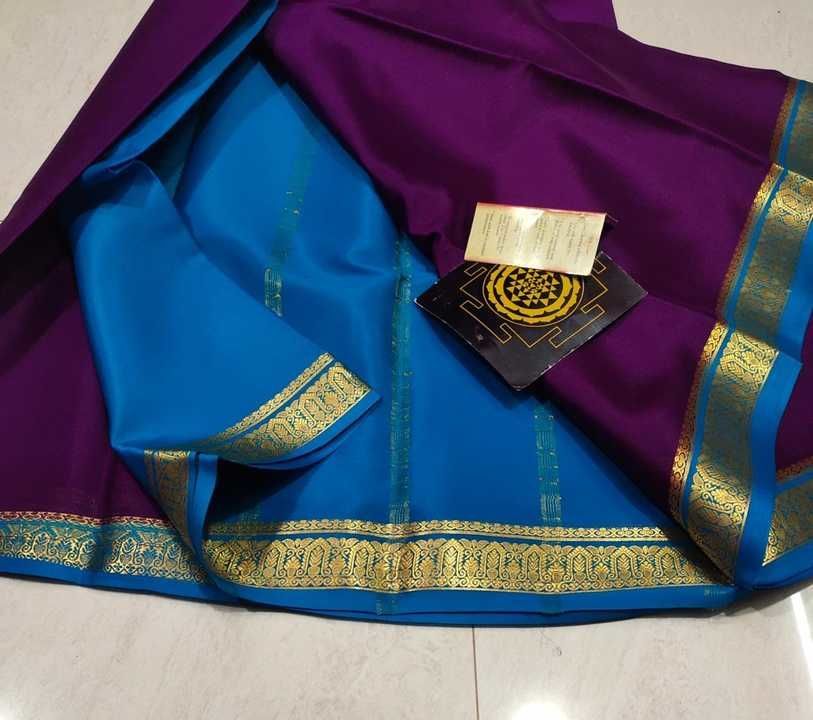 Mysore silk saree uploaded by AS chinn's fashion on 6/6/2021