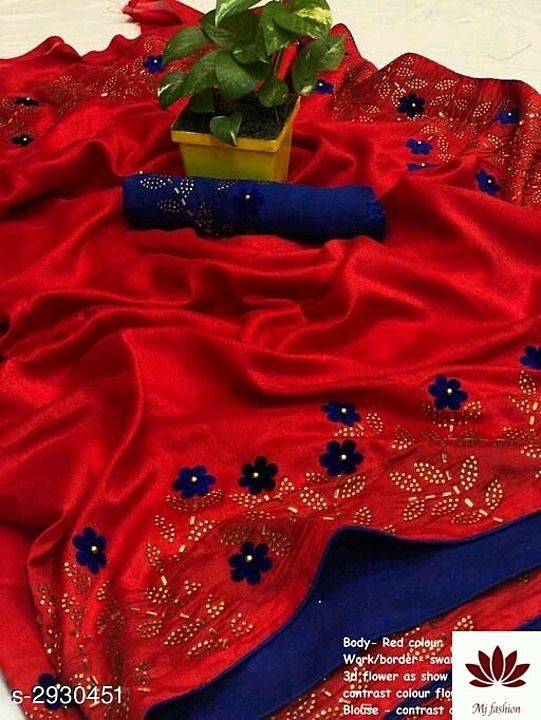 Free Mask Charvi Solid Vichitra Silk Sarees With Beads & Stones

Fabric: Saree - VichitraSilk, Blous uploaded by Mj fashion  on 8/11/2020