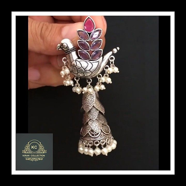 Bird style jhumka  uploaded by Kirancollections on 8/11/2020