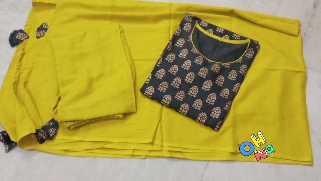 Kurti pant with duppata  uploaded by Vini Creation on 6/6/2021