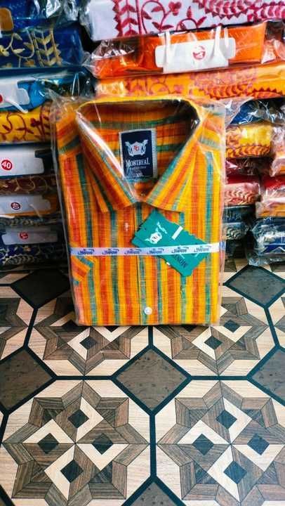 Khadi shirt uploaded by Santipuri saree wholesaler on 6/7/2021