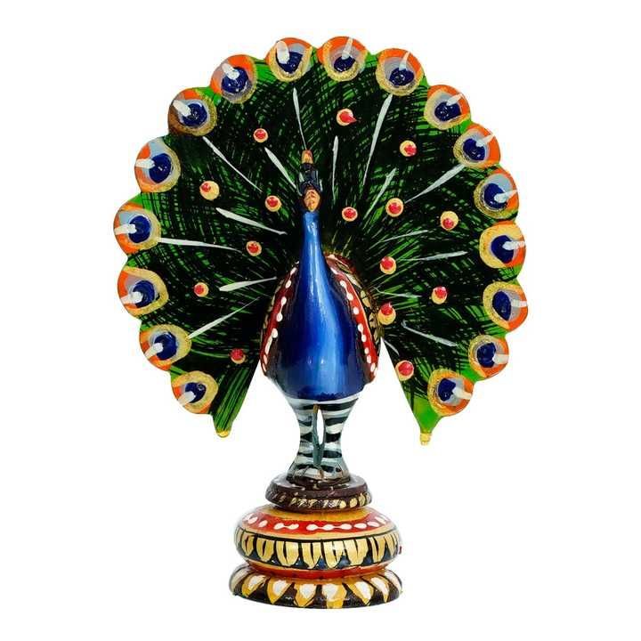 Wooden peacock uploaded by Sai Creations and Handicrafts Jaipu on 6/7/2021