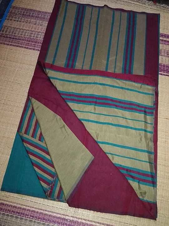 Polycotton handloom sarees uploaded by business on 8/11/2020