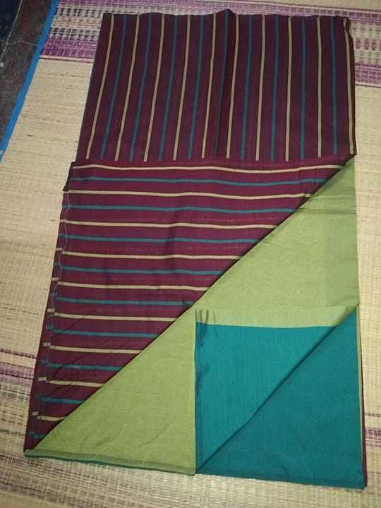 Polycotton handloom sarees uploaded by business on 8/11/2020