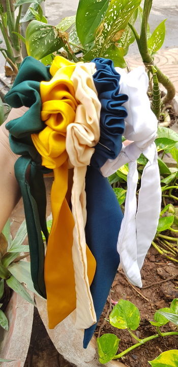 Ribbon scrunchies  uploaded by Scrunchiesby rehnuma on 6/7/2021