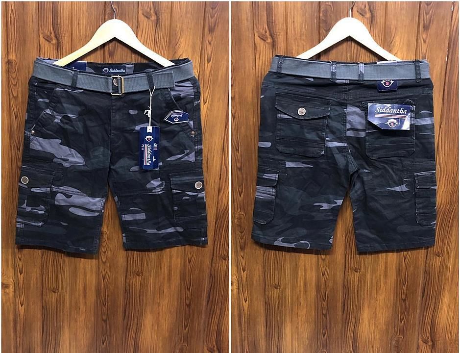 *CAMOUFLAGE PRINT CARGO SHORTS 🩳 *

* Size-28 to 36 (slim fit) *

Cotton Washing Fabric 👌🏻
 uploaded by business on 8/11/2020
