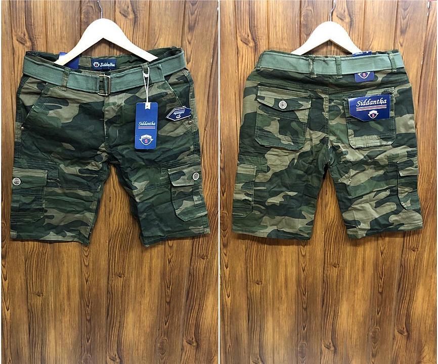 *CAMOUFLAGE PRINT CARGO SHORTS 🩳 *

* Size-28 to 36 (slim fit) *

Cotton Washing Fabric 👌🏻

 uploaded by business on 8/11/2020