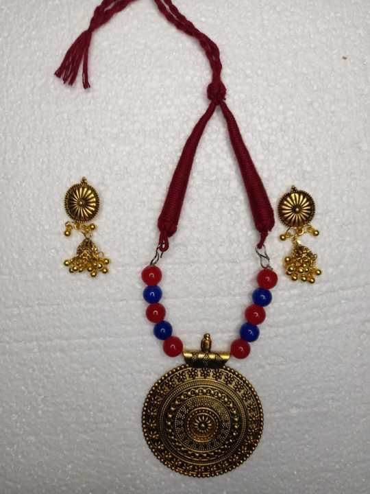 Necklace & earrings  uploaded by Raya marketplace  on 6/7/2021