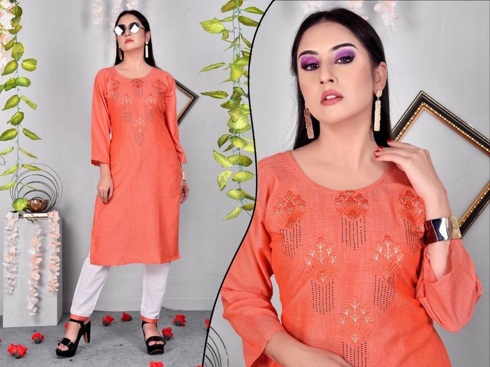 Kurti with pant uploaded by business on 6/7/2021