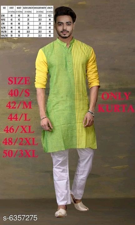 Men's Cotton Kurtis uploaded by Preetham Fashions on 6/7/2021