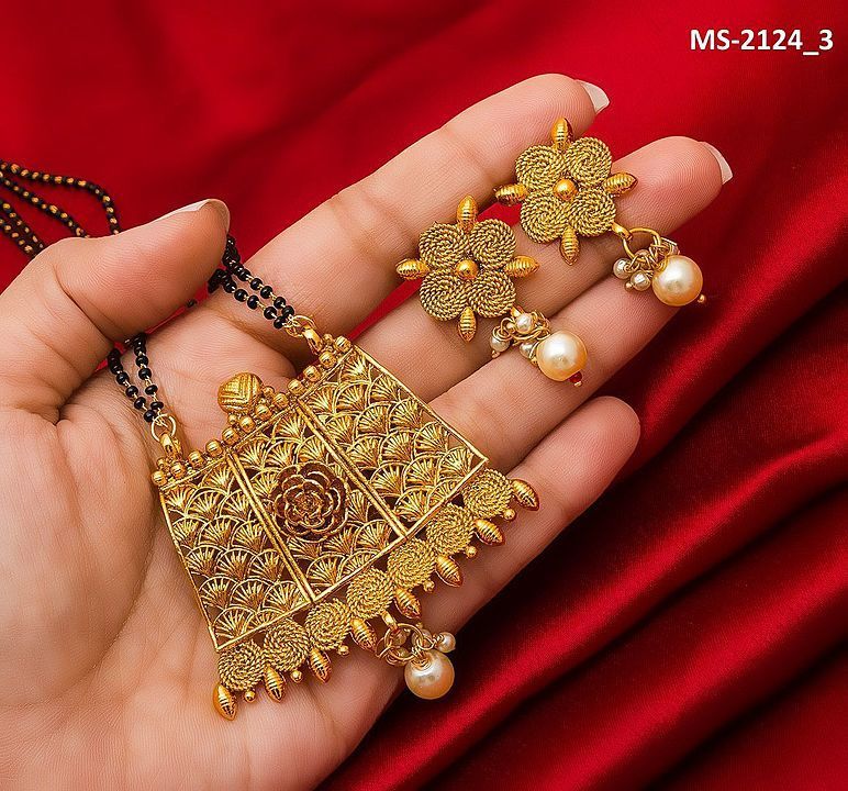 Gold Plated Mangalsutra (MS-2124) uploaded by business on 8/11/2020