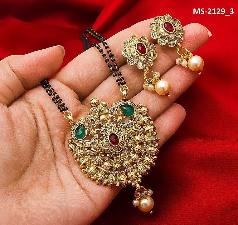Gold Plated Mangalsutra (MS-2129) uploaded by business on 8/11/2020