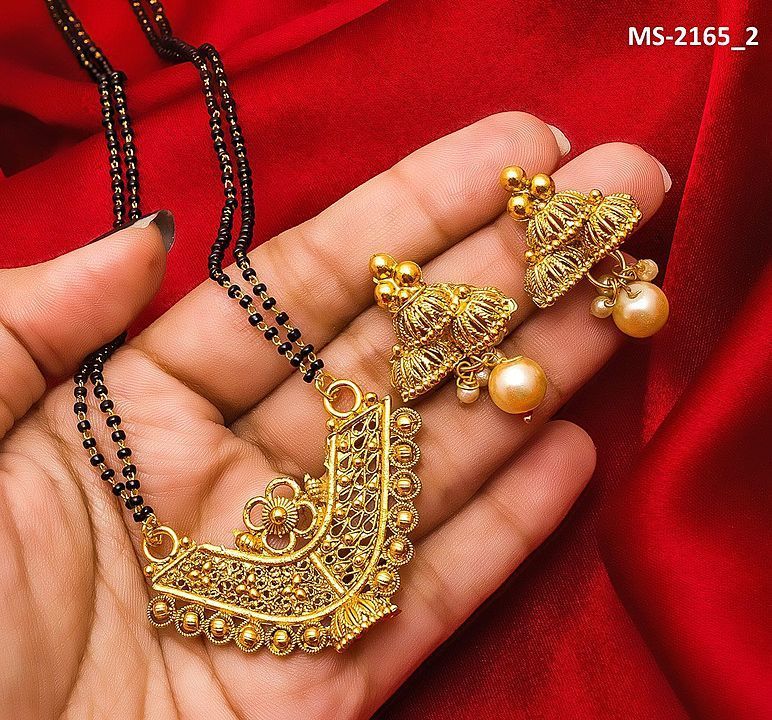 Gold Plated Mangalsutra (MS-2165) uploaded by business on 8/11/2020