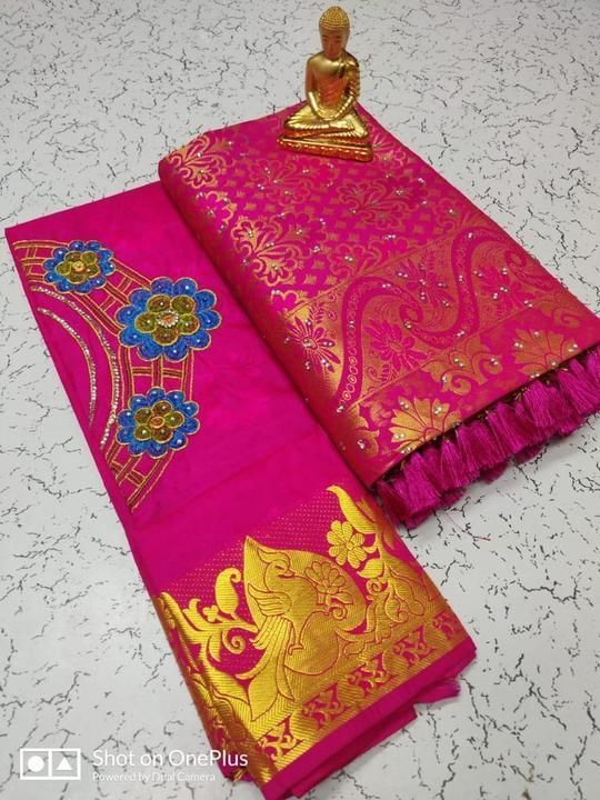 Bridal stone saree uploaded by Princess textiles on 6/8/2021