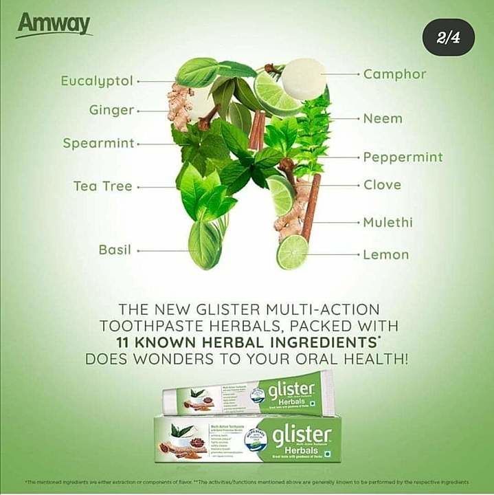 Glister™ Multi-Action Toothpaste Herbals

Pack size : 190g

MRP: ₹295.00

(Incl of all taxes)

 uploaded by business on 8/11/2020