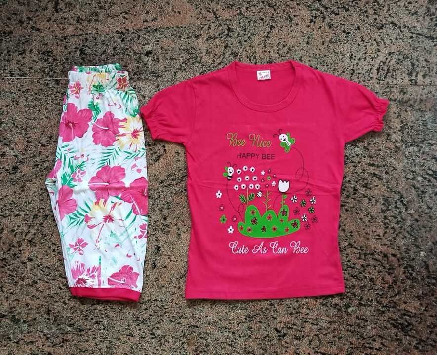 Product image with price: Rs. 120, ID: girls-t-shirt-pant-set-63333e69