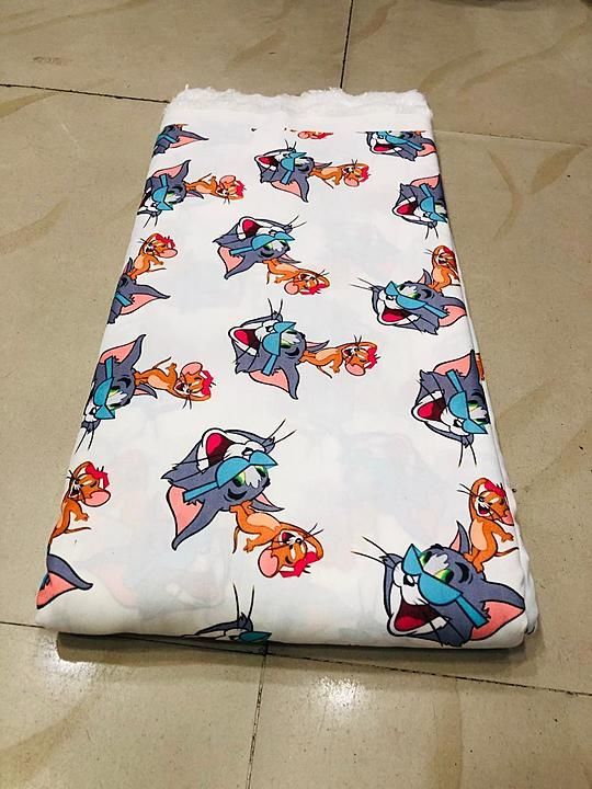 Cartoon prints cloth for night suits uploaded by Kiara collection on 8/11/2020
