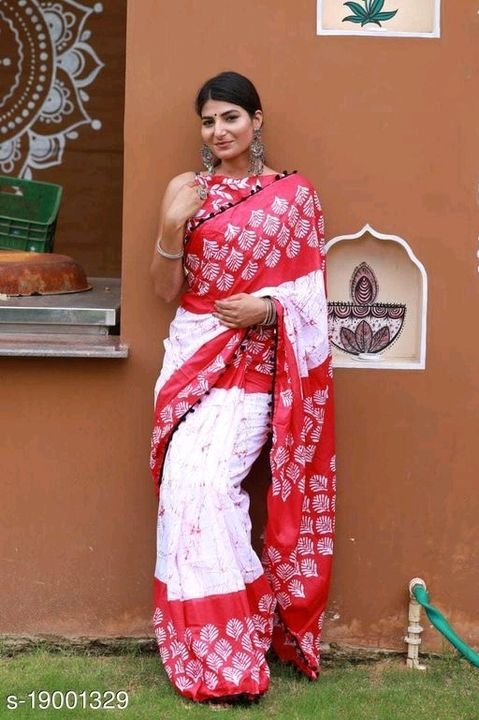 Best cotton saree cash on delivery uploaded by business on 6/8/2021