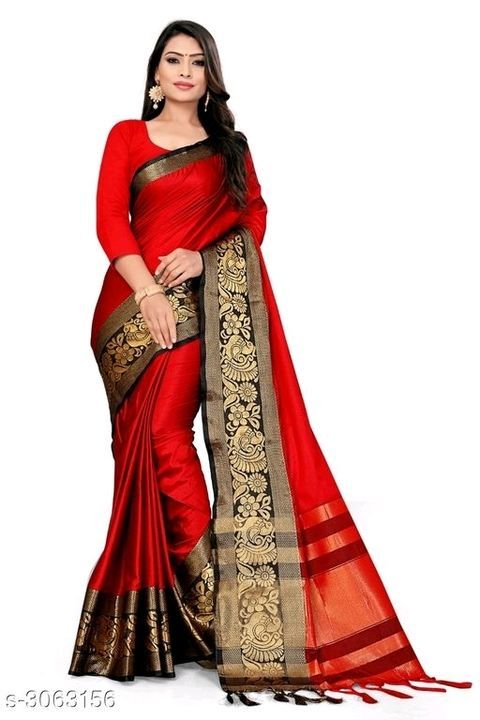 Cotton silk saree cash on delivery uploaded by business on 6/8/2021