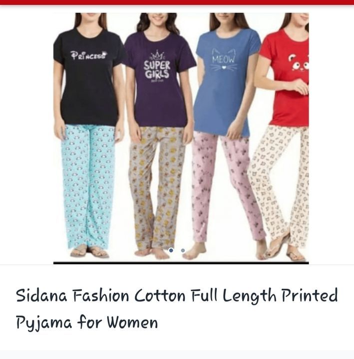 Cotton Printed Pyjama  uploaded by Sidana Fashion  on 6/8/2021