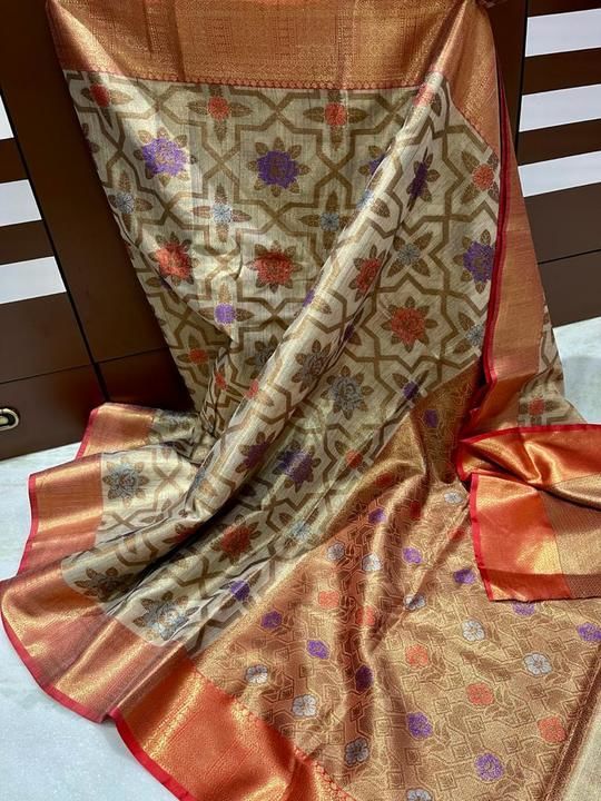 Bnarasi soft tissue saree uploaded by PC COLLECTIONS on 6/8/2021