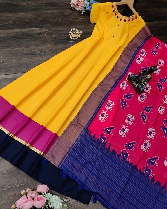 ELEGANT LONG GOWN WITH DUPATTA  uploaded by business on 6/8/2021